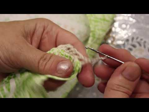 Видео: Кружево на кухонное полотенце