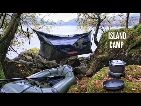 Видео: Осенний островной лагерь в горах с палаткой Haven | Пакрафт и кулинария Trangia