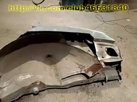 Видео: Ланос. Ремонт задней арки. Кузовной ремонт.