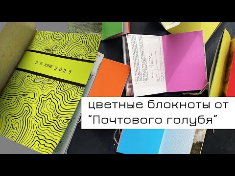 Видео: Цветные блокноты в "Почтовом голубе"