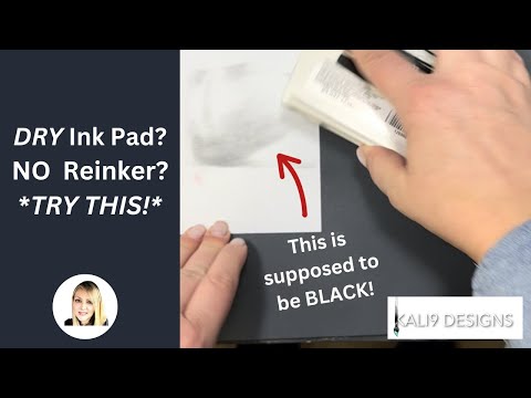 Видео: Сухая штемпельная подушечка? Не нужно повторно закрашивать? *Вы должны это попробовать!!!* 💦💦🙌🏻
