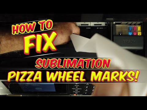 Видео: Как исправить следы от колеса с сублимационной пиццей!