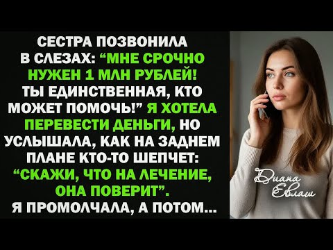 Видео: Сестра попросила в долг 1 млн руб. Я хотела помочь, но когда услышала шепот на заднем плане...