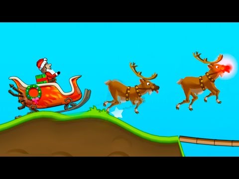 Видео: САНИ в Hill Climb Racing #1 хилл климб рейсинг - Гонка на санях и оленях с Кидом на МК