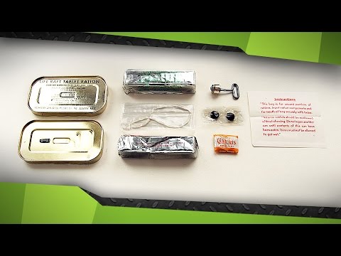 Видео: Спасательный рацион ВМС США (1950 г.) / US NAVY Life raft tablet ration (1950)