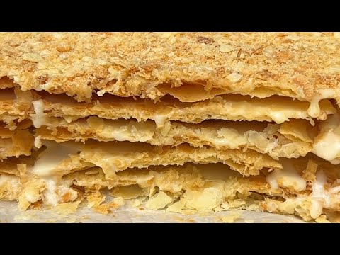 Видео: Торт Наполеон все секреты слоенного теста! Сочный сливочный крем с воздушным слоями !!! 