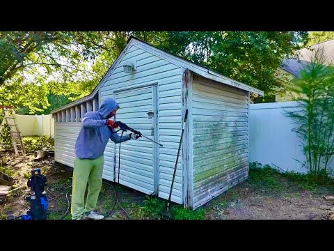 Видео: ПРЕОБРАЖЕНИЕ заднего ДВОРА в США: уборка, дрова и газон / Time-lapse