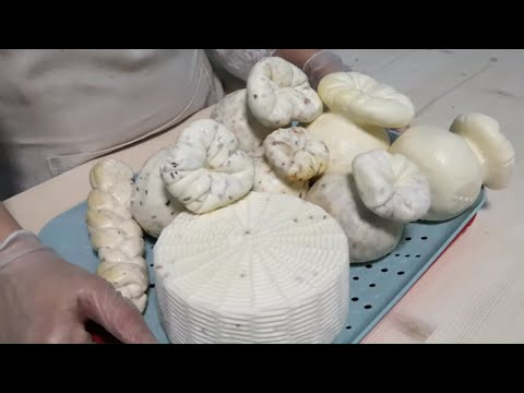 Видео: Как сделать сыр Моцарелла, КОСИЧКА / Вытяжные Сыры с добавками (Pasta Filata cheese)