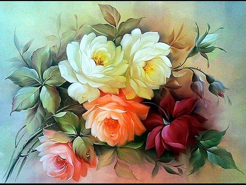 Видео: Вышивка лентами. Роза от Дугласа. /embroidery ribbons rose