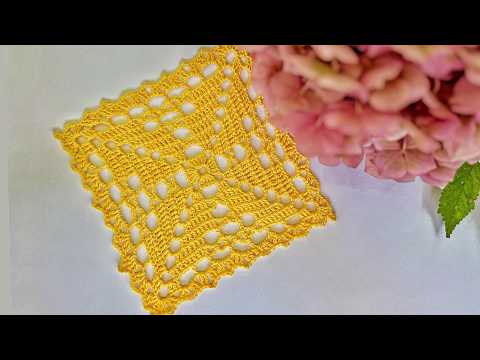 Видео: Быстрый и простой МОТИВ КРЮЧКОМ. Филейное КРУЖЕВО. Knitting for beginners #crochet #diy #вязание