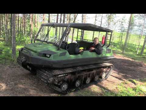 Видео: Обзор вездехода Тингер болотоход Tinger Russian tracked all-terrain vehicle