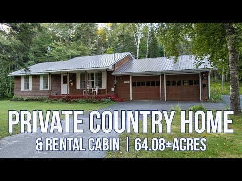 Видео: ПРОДАНО | Частный загородный дом и бревенчатый домик на участке площадью 64±± акра | Недвижимость...