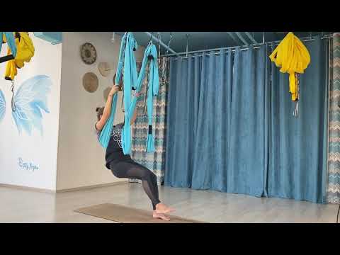 Видео: Fly Yoga переходы и связки 1