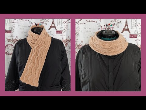 Видео: Шарф из пряжи Seam Gloria/МК