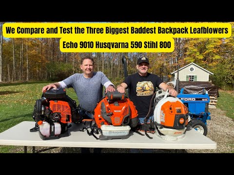 Видео: Мы тестируем и сравниваем три самых больших и крутых ранцевых воздуходува на рынке.