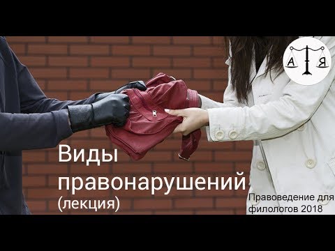 Видео: Виды правонарушений (лекция)