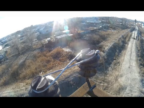 Видео: Монтаж ВЛ-10кВ.  ЛЭП