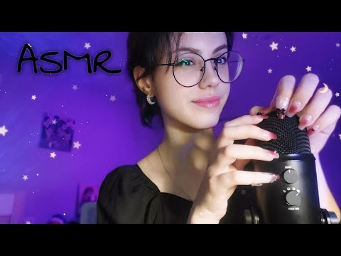 Видео: АСМР длинными ногтями ⋆｡°✩ скрэтчинг микрофона, таппинг, близкий шёпот