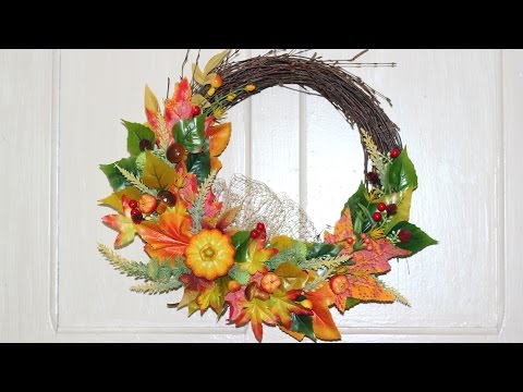 Видео: Осенний венок. Мастер-класс