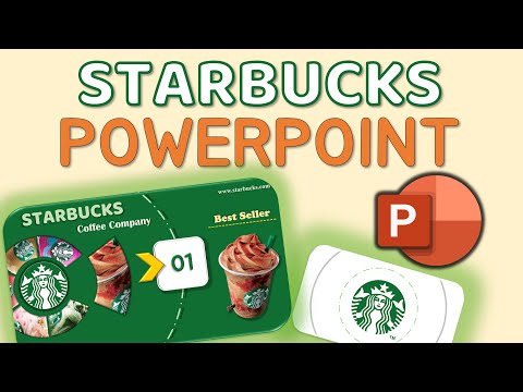 Видео: FREE ‼️ Starbucks Themed PowerPoint Template ☕ Рекламная анимация Starbucks 🔥