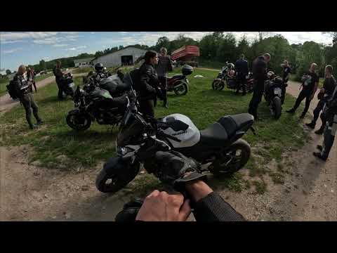 Видео: Покатушки на Kawasaki z650 по Литовским городкам