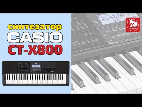 Видео: Синтезатор CASIO CT-X800