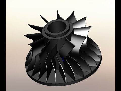 Видео: 88 урок SOLIDWORKS турбина