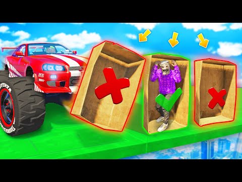 Видео: ВЫБЕРИ ПРАВИЛЬНУЮ КОРОБКУ ЧТОБЫ ВЫЖИТЬ! СПРЯЧЬСЯ ОТ БИГФУТА | БИТВА КОРОБОК В ГТА 5 ОНЛАЙН