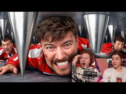 Видео: 100 Человек Vs Самая Большая Ловушка! | РЕАКЦИЯ на MrBeast