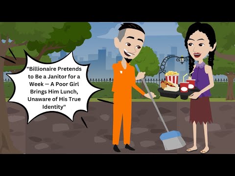 Видео: «Миллиардер притворяется уборщиком на неделю — бедная девушка приносит ему обед, не подозревая о ...