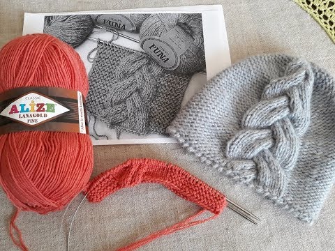 Видео: Шапка спицами "Шарм". Часть 4.