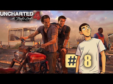 Видео: ЭПИЧНАЯ ПОГОНЯ В ЦЕНТРЕ ГОРОДА! (ПРОХОЖДЕНИЕ UNCHARTED 4 - ПУТЬ ВОРА) № 8