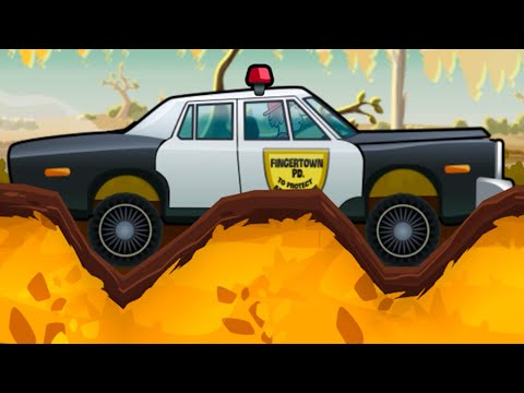 Видео: Полицейская Машина в Hill Climb Racing #9 Трясина. Обновление в игре с Кидом на МК