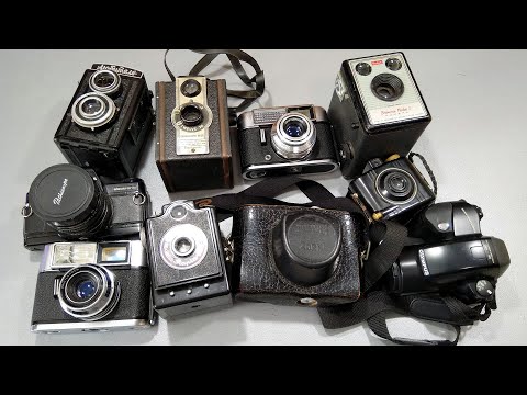 Видео: Третий ящик с пленочными фотоаппаратами