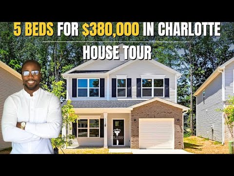 Видео: 5 спален за 380 000 долларов в Шарлотте | Обзор дома