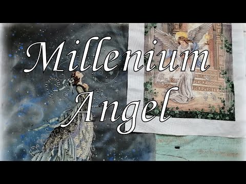 Видео: 111. Вышивка крестом. Millenium Angel от Dimensions 03870. Амишоп. Ангел тысячелетия