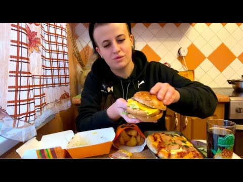 Видео: МУКБАНГ ВКУСНО И ТОЧКА/ КОЛА БЕЗ СПХАРА/ РИМСКАЯ ПИЦЦА #asmr #eating #mukbang #food