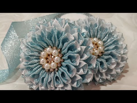 Видео: Бантики из парчовой ленты