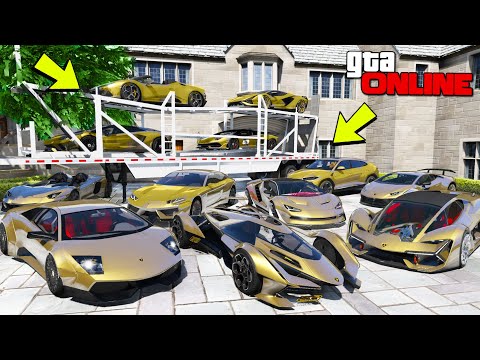 Видео: УГНАЛ КУЧУ ЗОЛОТЫХ ЧИТ LAMBORGHINI ЗА 180 СЕКУНД! БИТВА ВОРОВ В ГТА 5!