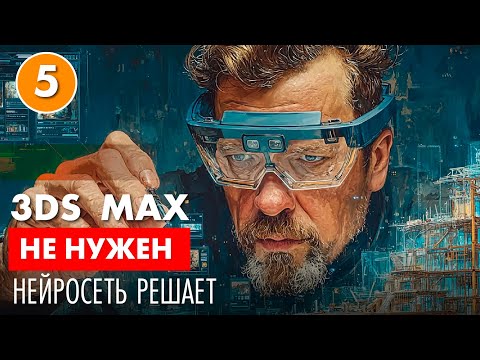 Видео: 3DMax не нужен. Примеры рендера разных объектов и ракурсов в нейросети.