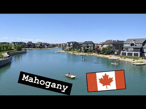 Видео: Mahogany Calgary - канадське Маямі ? або як в Калгарі будують штучні річкі в нових районах.