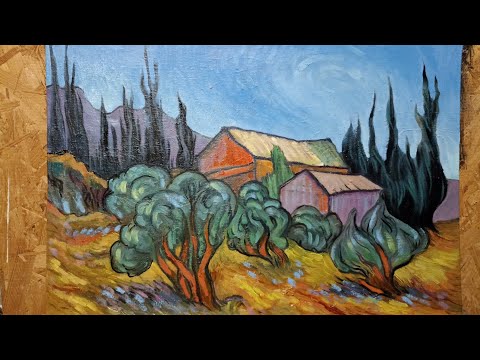 Видео: Болталка для фона. О рациональном использовании старых картин и о кистях Ван Гога