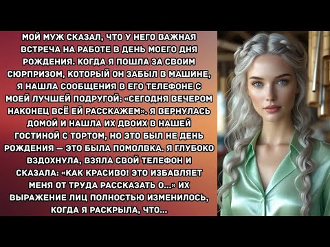 Видео: Мой муж сказал, что у него важная встреча на работе в день моего дня рождения. Когда я пошла за...