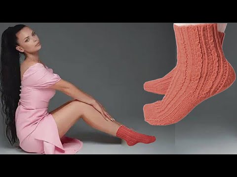 Видео: Носки спицами. Модно, элегантно, красиво.#(2025.)