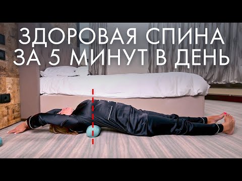 Видео: Убрать СУТУЛОСТЬ и ЖИВОТ за 5 минут / чудо-валик от БОЛИ В СПИНЕ