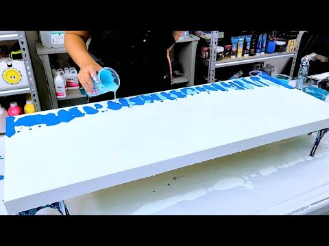 Видео: Обязательно попробуйте этот красивый подводный цветник! ~ Краски и вода ~ Абстракционизм