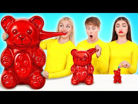 Видео: Большая, Средняя или Маленькая Тарелка Челлендж | Потрясающие Кулинарные Рецепты Multi DO Challenge