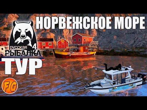 Видео: Первый раз на Норвежском море. Тур на норвежку. Russian Fishing 4. рр4. Русская рыбалка 4.