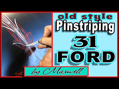 Видео: Тонкая полоска в старом стиле, 31 Ford