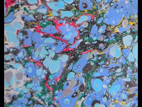 Видео: Учебное пособие по мраморированию бумаги — часть 1